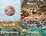 Large Brass Dragonfly Disc Stamping - 6986RAT.