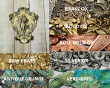 Large Brass Angel With Harp Flowers Dragonfly Stamping x 1 - 1325FF.