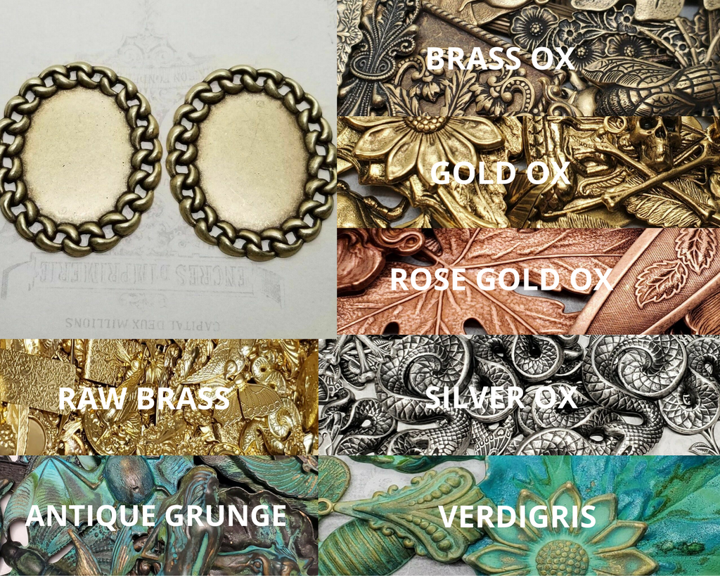 Large Brass Chain Link Finding x 2 - 77CIRAT.