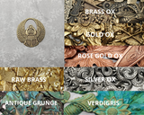 Brass Scarab Stampings - 2530FF