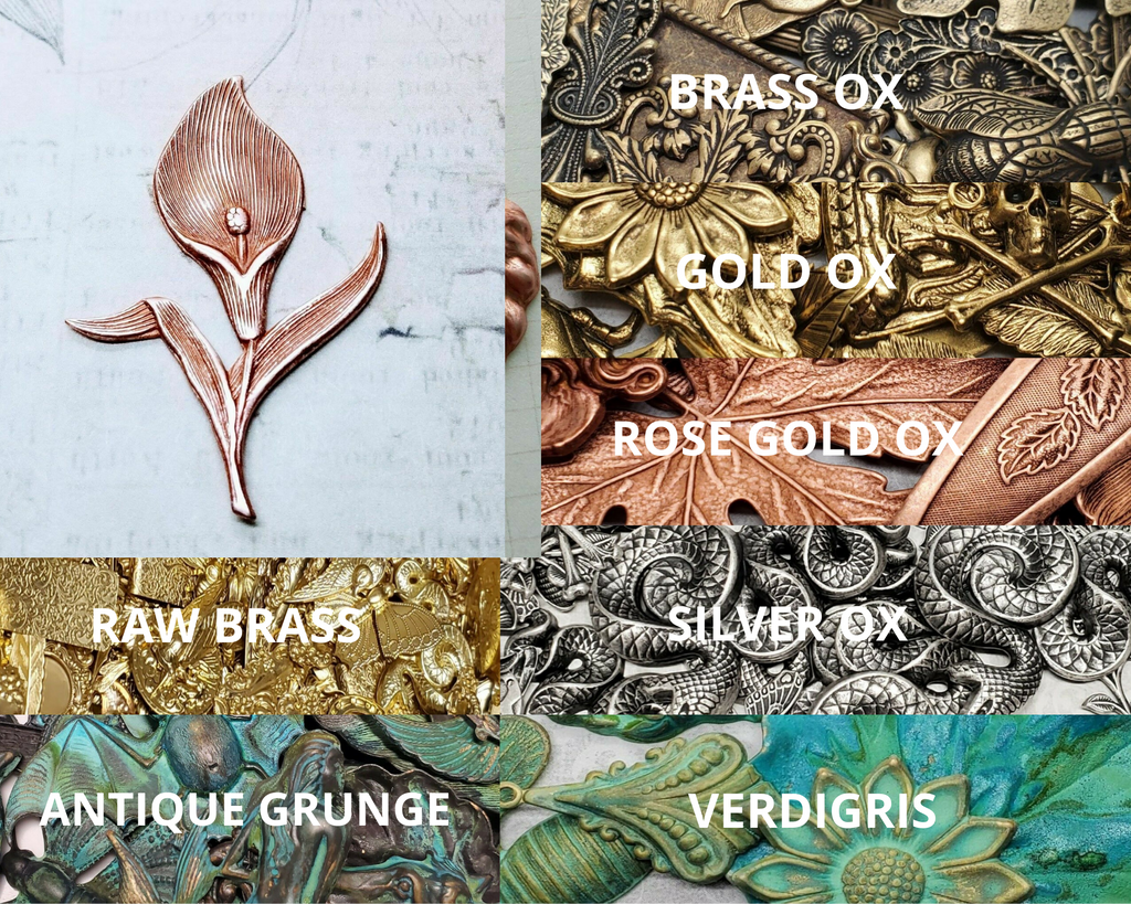 Brass Calla Lily Stamping - 149RAT.