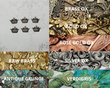 XSmall Royal Crown Charms (6) - 2114WRRAT