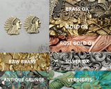 Medium Indian Chief Head Stampings - No Ring (2) - 02081GB