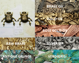 Brass Beetle Stampings x 2 - 6917RAT.