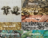Brass Frog Stampings x 2 - 643RAT.