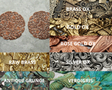 X Large Brass Pierced Filigree Stampings x 2 - 6949RAT.