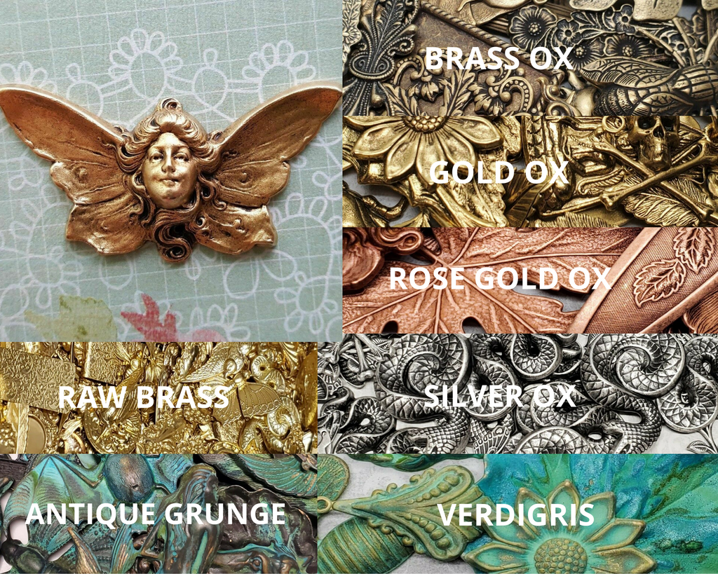 Brass Heavenly Angel Stamping x 1 - 3880FFA.