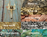 Large Brass Angel Stamping x 1 - 14061FFA.