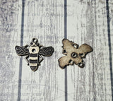 Oxidized Brass Bee Charms (2) - BOS2510