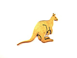 Large Oxidized Brass Kangaroo Stamping (1) - BOS3256 Jewelry Finding