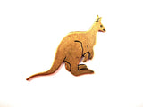 Large Oxidized Brass Kangaroo Stamping (1) - BOS3256 Jewelry Finding