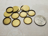 16mm Oxidized Brass Setting Bezel Trays (12) - L1047