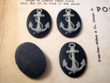 18x13mm Anchor Cameos (4) - L567