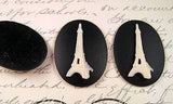 40x30mm Eiffel Tower Cameos (3) - L632-3 Jewelry Finding