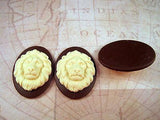 40x30mm Lion Cameos (3) - L694-3 Jewelry Finding