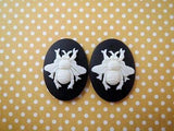 25x18mm Bee Cameo (2) - L793 Jewelry Finding