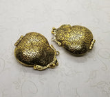 Large Antique Gold Dimensional Purse Charms (2) - L988