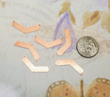 Rose Gold Ox Arrow Head Chevron Connector (6) - RGBF11