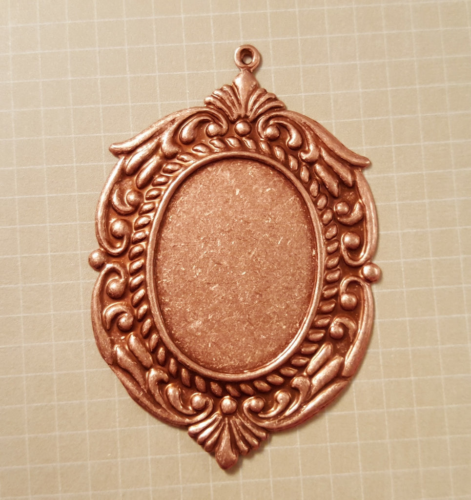 32x20mm Rose Gold Ox Setting (1) - RGL928