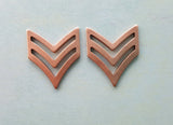 Rose Gold Ox Military Symbols (2) - RGSG5385