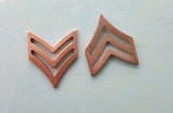 Rose Gold Ox Military Symbols (2) - RGSG5385