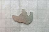Large Oxidized Silver Grizzly Bear (1) - SOS3859