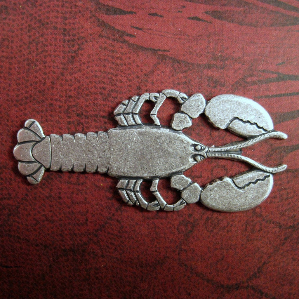 Large Oxidized Silver Lobster (1) - SOS5522
