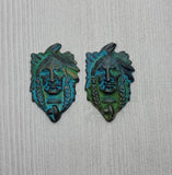 Native American Indian Chief Stampings x 2 - 1974FFA