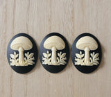 Resin Mushroom Cameos - L1384 - Choose From 3 Sizes