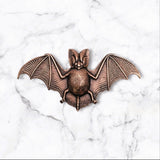 Large Oxidized Copper Bat Stamping x 1 - 6850CORAT