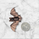 Large Oxidized Copper Bat Stamping x 1 - 6850CORAT