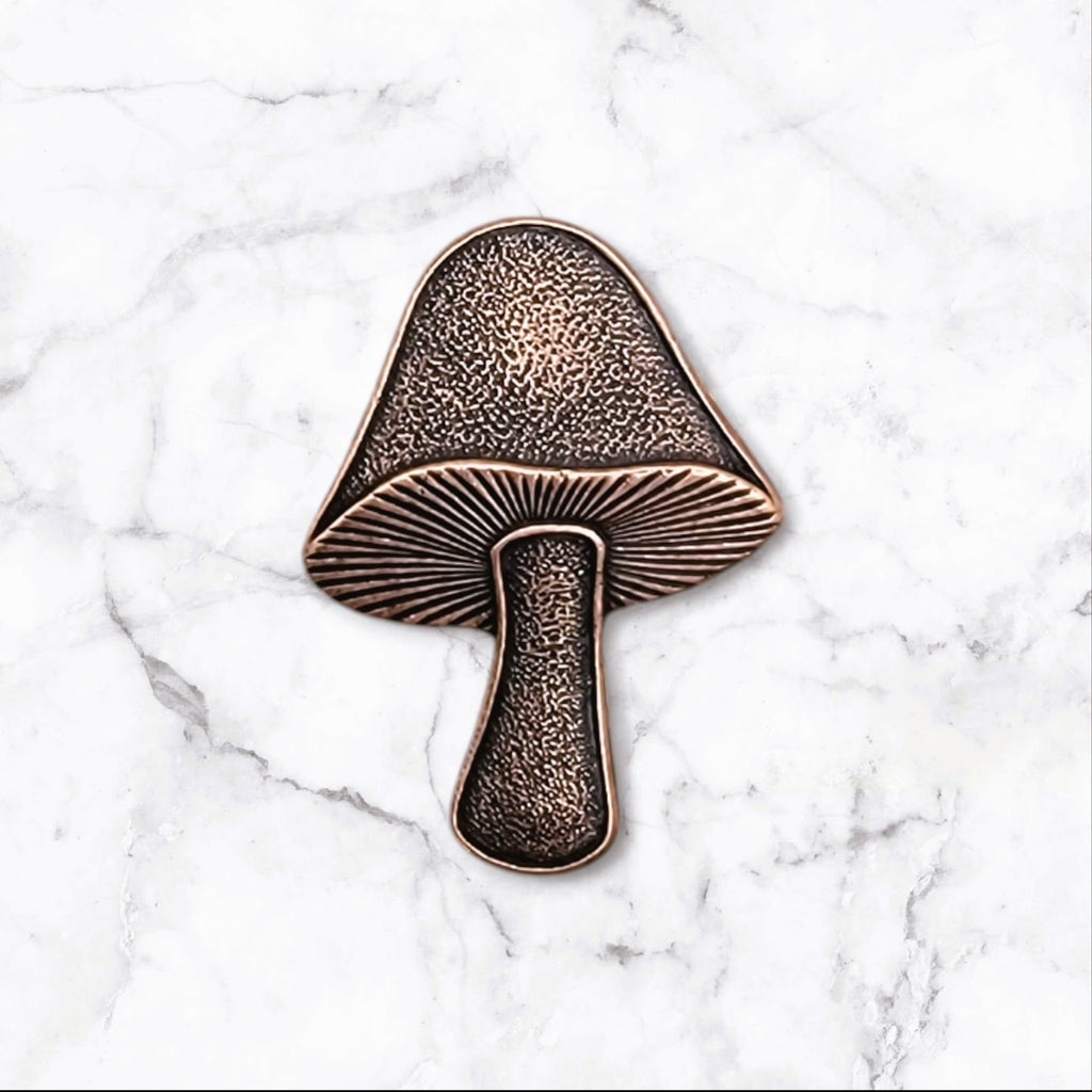 Large Oxidized Copper Mushroom (1) - 4714COS