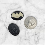 25mm x 18mm Resin Bat Cameos - L1385