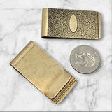 Brass Money Clip Findings x 2 - 3116SG