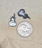 Brass Pear Charms x 2 - 4691RAT