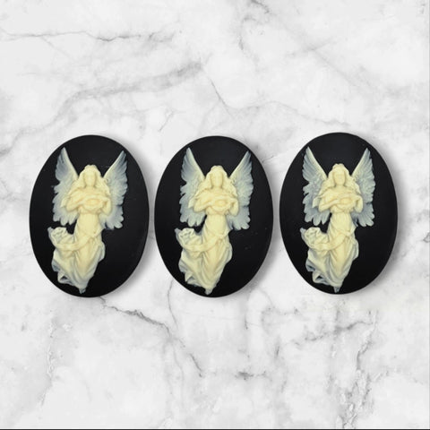 40x30mm Angel Cameos (3) - L1387