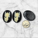 40x30mm Angel Cameos (3) - L1387