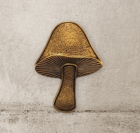 Large Matte Gold Ox Mushroom (1) - 4714GOS