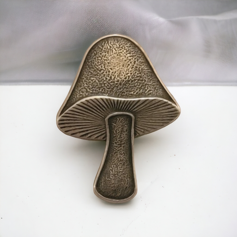 Large Oxidized Silver Mushroom (1) - 4714SOS