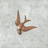 Large Oxidized Copper Flying Bird x 1 - 4892COS