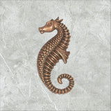 Large Oxidized Copper Seahorse Finding x 1 - 4251COS