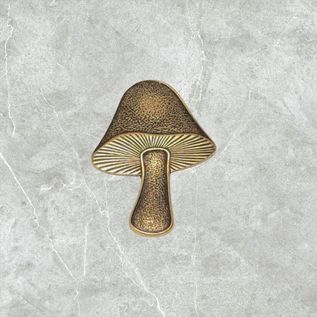 Large Oxidized Brass Mushroom (1) - 471BSOS