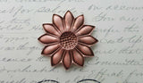 Large Brass Sunflower Stamping - 0883S.