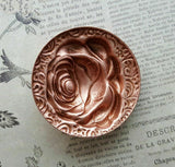 Large Brass Rose Medallion x 1 - 101RAT.