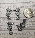 Small Oxidized Silver Seahorse Stampings (4) - SOS5001-SOS5003