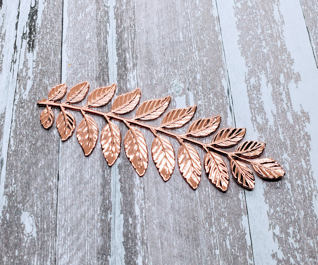 Large Shiny Rose Gold Branch Stamping (1) - PRGS2969 Jewelry Finding