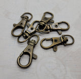 High Quality Antique Bronze Swivel Hooks (6) - L1303