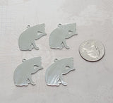 Stainless Steel Cat Charms (4) - L1313