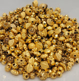 Mixed Golden Metalized Acrylic Beads - L1314 - Lot #7