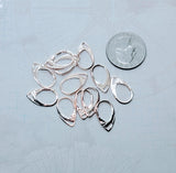 Shiny Rose Gold Lever Back Earring Components (12) - L1339